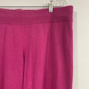 100% Cashmere Ann Taylor lounge pants in fuchsia